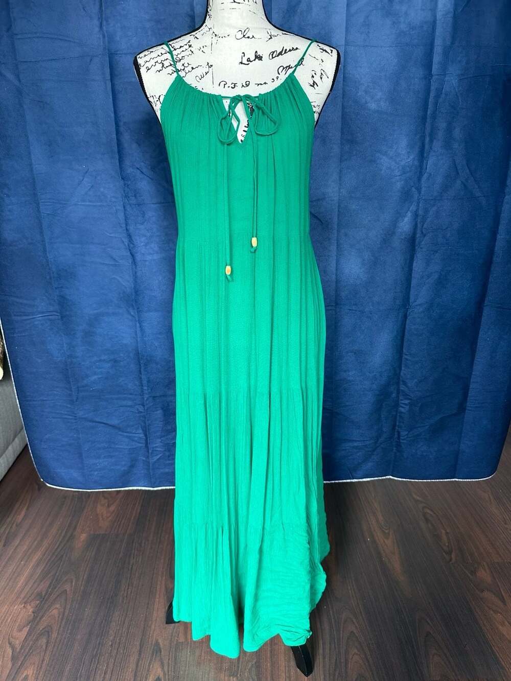 Green Tiered Maxi Dress Size S